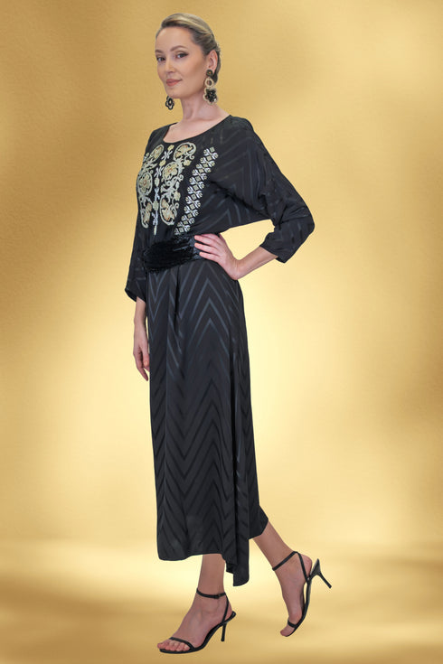 Rochie din viscoza cu broderie – CTN-82